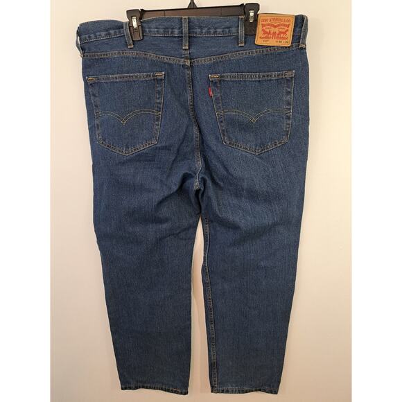 Levi's 550 Men's Red Tab Dark Wash Straight Leg Jeans Size 40x30 - Picture 2 of 5